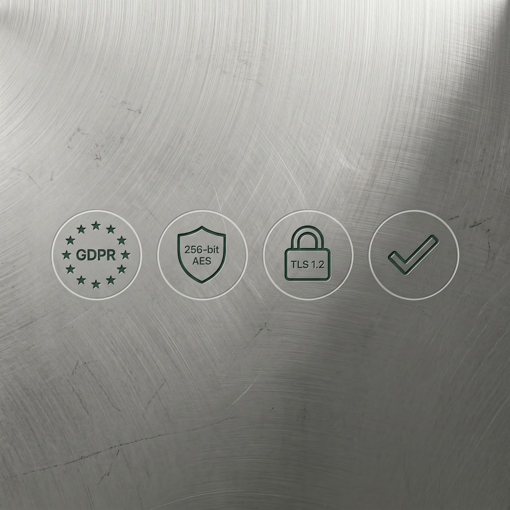 GDPR, TLS och krypterad lagring.